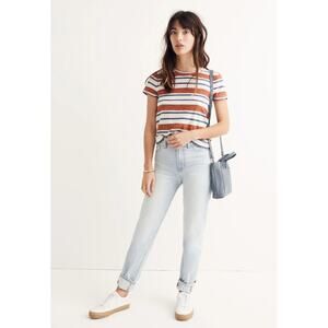 Madewell Hi-Fi Shrunken Tee in Mary-Lou Stripe
